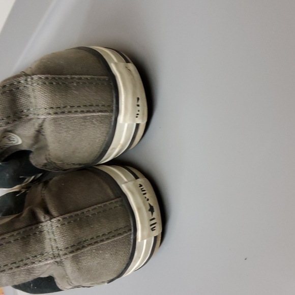 converse accessibility no tie high top shoes junior size 6 black and g - Picture 2 of 6